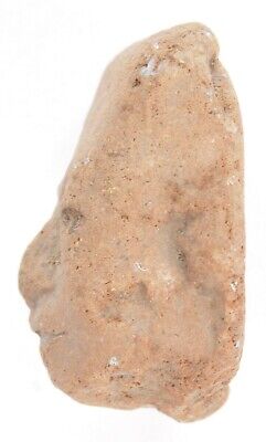 Antique Pre-Columbian Central American Archeological Human Face Clay Pottery Old 3