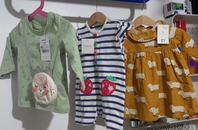 Next Baby Girls Clothes Bundle, Brand New With Tags Age 3-6 Months. Free Post