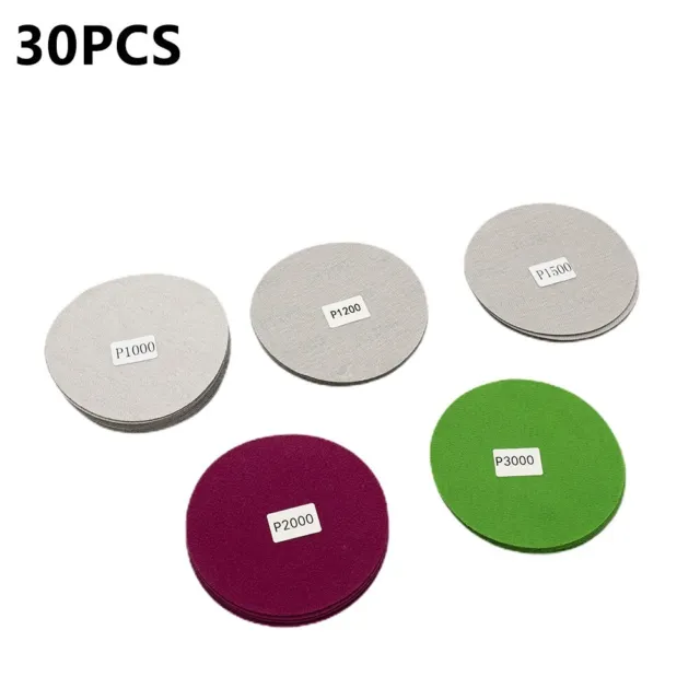 125mm Humide Et Sec Sanding-Discs 5 Papier Hook & Loop Patins Gravier 800-3000