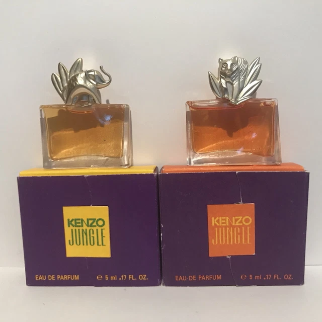 KENZO JUNGLE TIGER Tigre Elephant minature parfum 2 5ml EUR 50