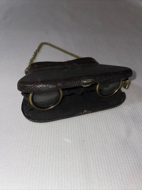 Paire De Jumelles Vintage C. Grousseaud Lyon LUMOR 8x25 Avec étui Cuir