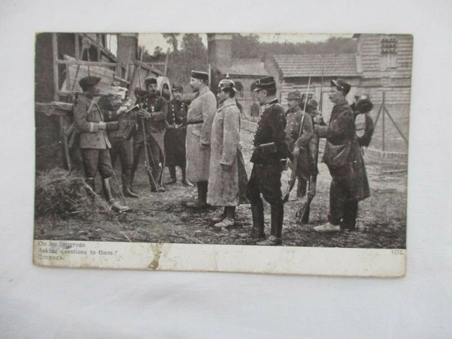 Military Cpa War 1914 They Are Interrogated