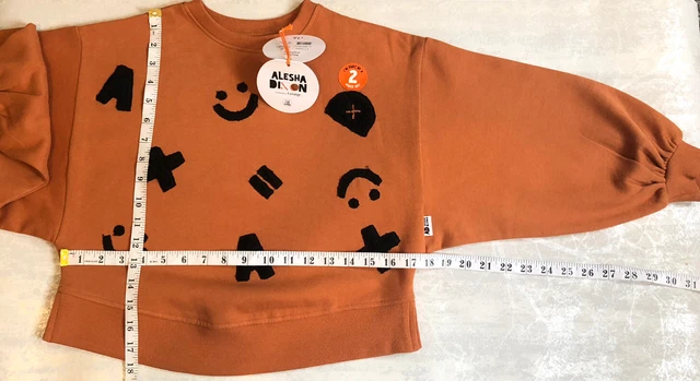 Alesha Dixon Girls Sweatshirt and Leggings, Tan Mix, Age 6-7, New RRP £16 10