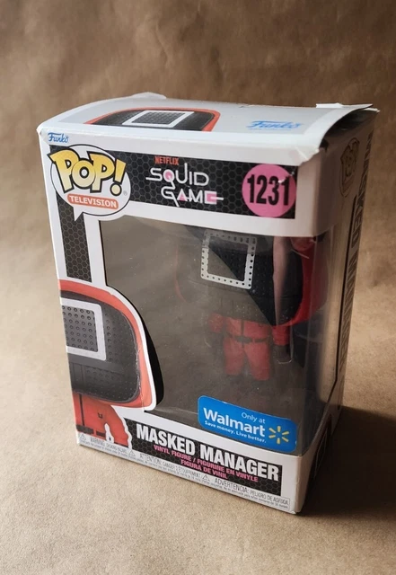 NIB • FUNKO POP!  TV #1231 • MASKED MANAGER netflix squid game WALMART EXCLUSIVE