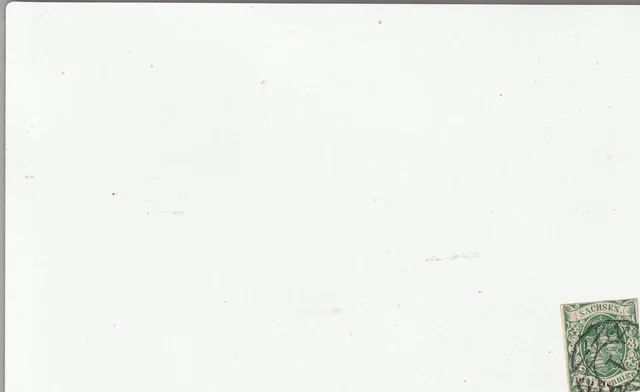Briefmarke, Sachsen Nr. 1 Ia, dunkelgrün