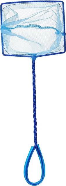 Marina 5-Inch Blue Fine Nylon Net with 10-Inch Handle, Aquarium Maintenance Tool 3