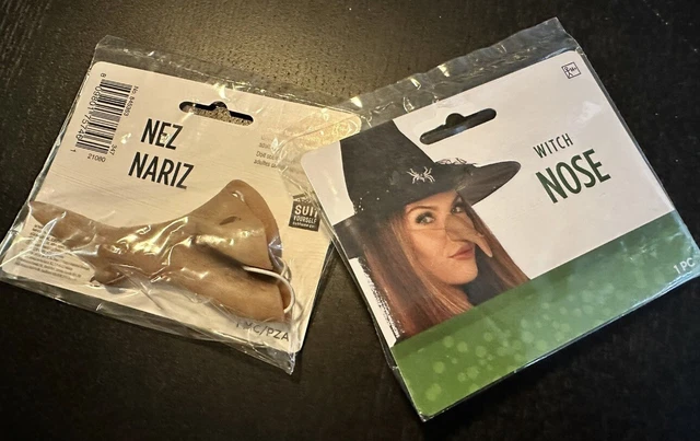 2-Pack Witch Nose Halloween Costume (a Pair) Party Props Crafts