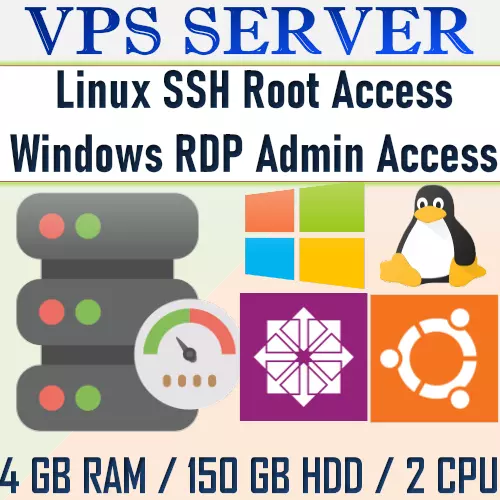 USA VPS Accounts - LINUX / WINDOWS SERVER / VPS SERVER 4GB RAM + 150GB HDD