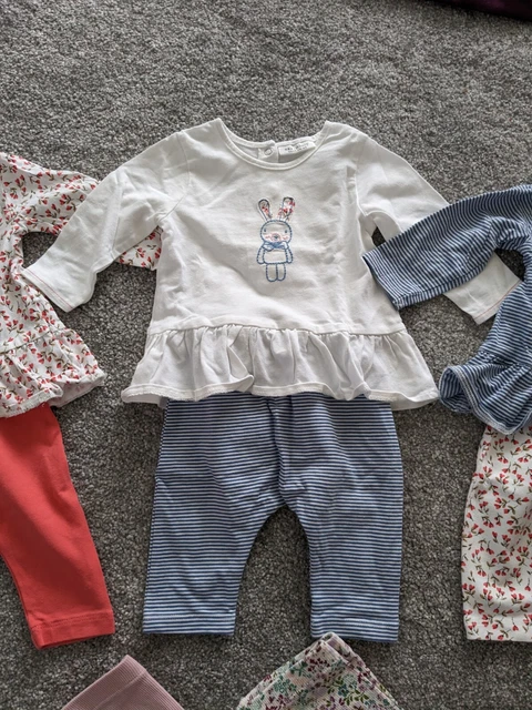 Next Baby Girl Tops Leggings Dress Hat Bundle Size 0-3 Months 3