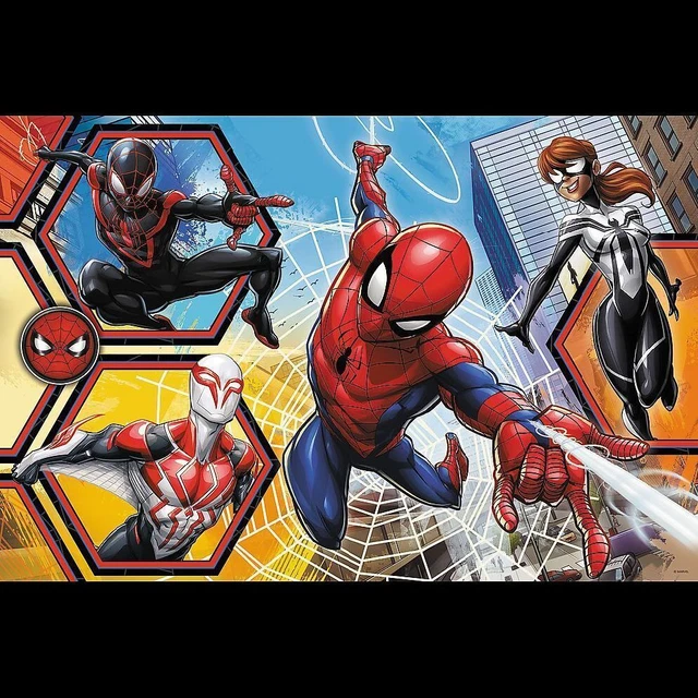 Primo Super Maxi Puzzle 24 Teile und Malvorlage Marvel Spiderman Spiel Kartonage