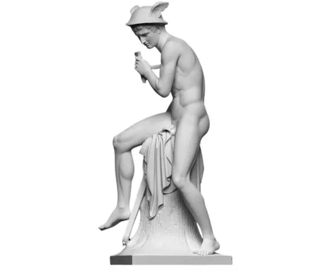 Hermes Mercury Roman God Statue Handmade Marble Sculpture Museum Copy