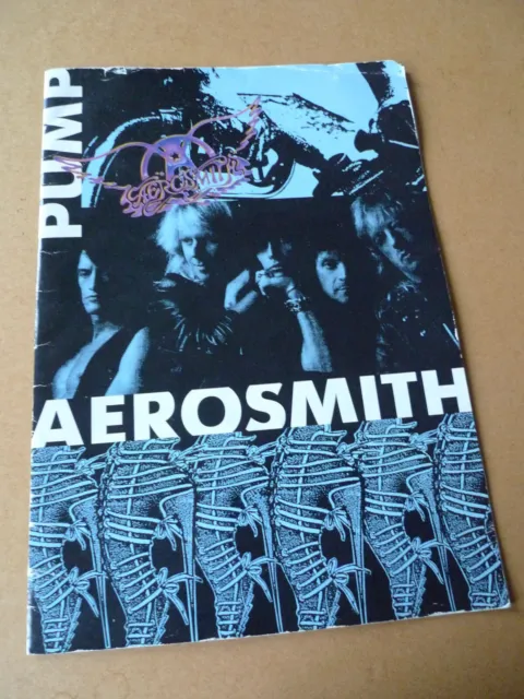AEROSMITH Pump Tour Programme 12" x 16"