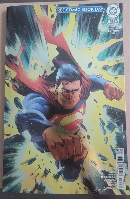 FREE COMIC BOOK Day 2025 DC ALL IN SUPERMAN ABSOLUTE UNIVERSE 2025 FCBD ...