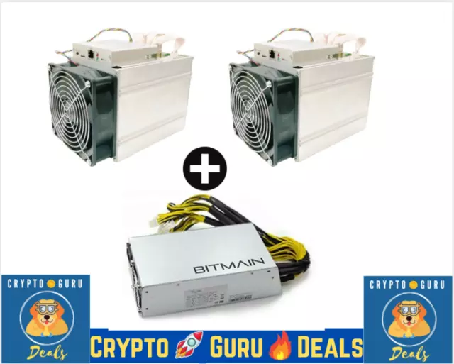 🔥 2 Qty Z9 mini Bitmain Antminer 1 PSU 🔥  CryptoGuruDeals ZCASH USA No Z15