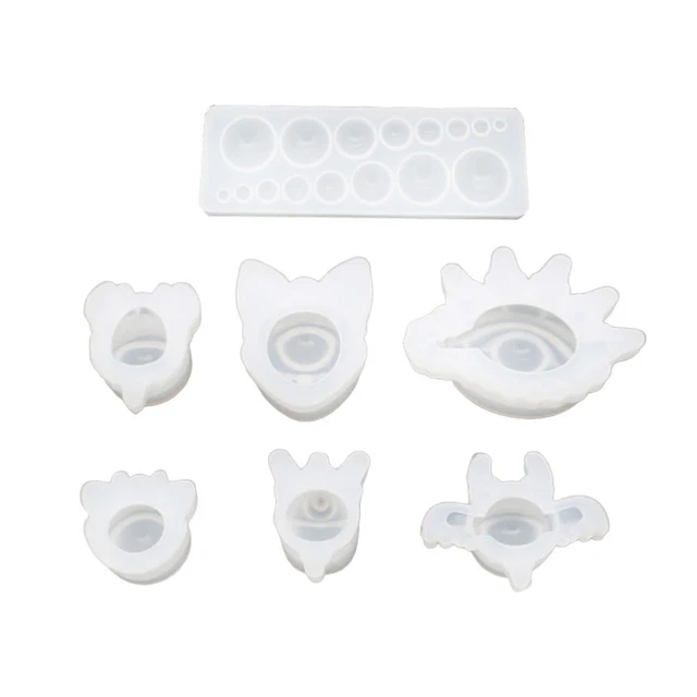 7 Pcs Silicone Candle Mold Mirror Polishing DIY Mould Jewelry