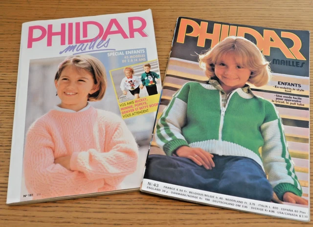 Catalogue De Modèles De Tricot PHILDAR N°181 - Automne-Hiver 2019, Modèles Enfants 2 à 12 Ans, Occasion