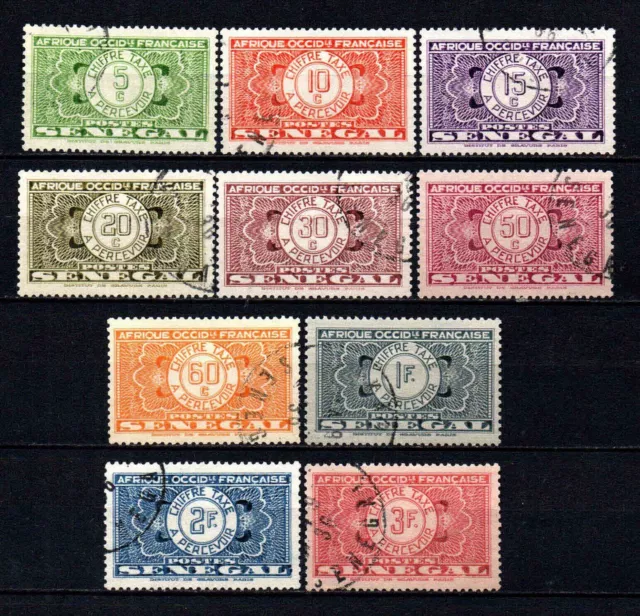 Sénégal - Colonie Française - 1935 - Tb Taxe N° 22 à 31- Oblit - Used