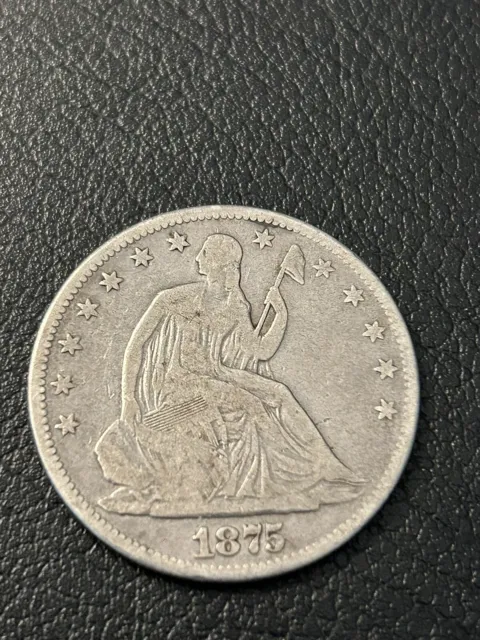 1875 Sitting Liberty Half Dollar