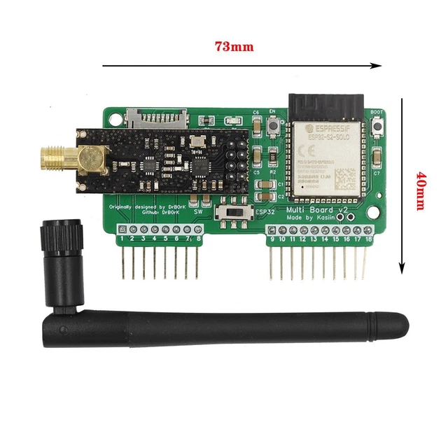 Scheda di sviluppo completa NRF24 + ESP32 per applicazioni versatili
