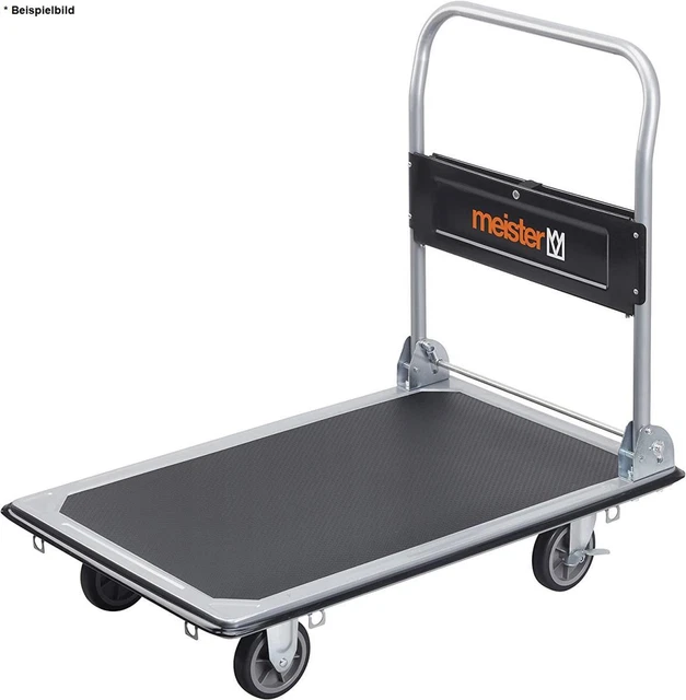 Meister 8985540 carrello piattaforma carrello pieghevole carrello per trasporto carrello con staffa scorrevole 300k
