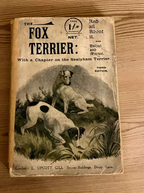 Wire Haired & Smooth Haired Fox Terrier & All About It Dog Book By Dalziel 1913