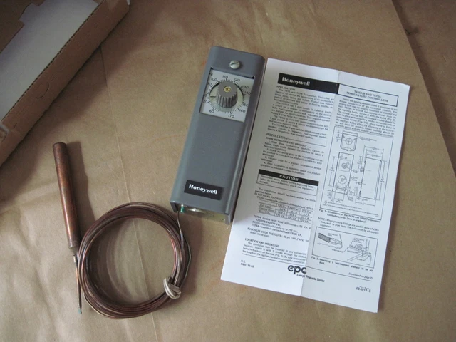 Honeywell T675A 1524 Insertion Thermostat Range: 55°-175° F, 20ft Copper Element