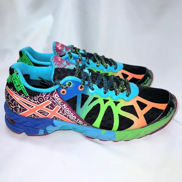 Asics Womens Gel Noosa Tri 9 T458N Multicolor Running  Shoes Sneakers Size 7