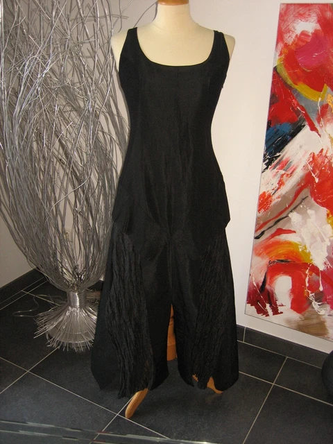 Robe Longue Vintage Legatte Jeans 'Save The Queen' - Taille 38/40 - Orange