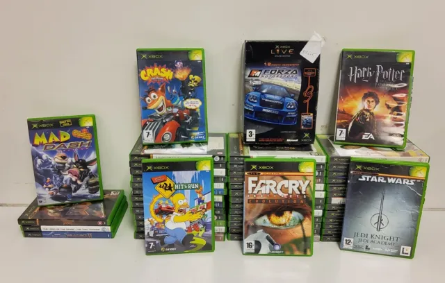 49 x Xbox Games JobLot - Halo Forza Motorsport The Simpsons Hit And Run Farcry