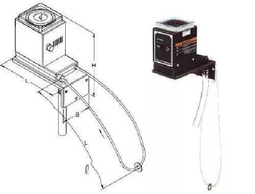 Ölabscheider Schlauchskimmer mit Zeitschaltuhr 230V Ableitleistung 1 Liter Std.