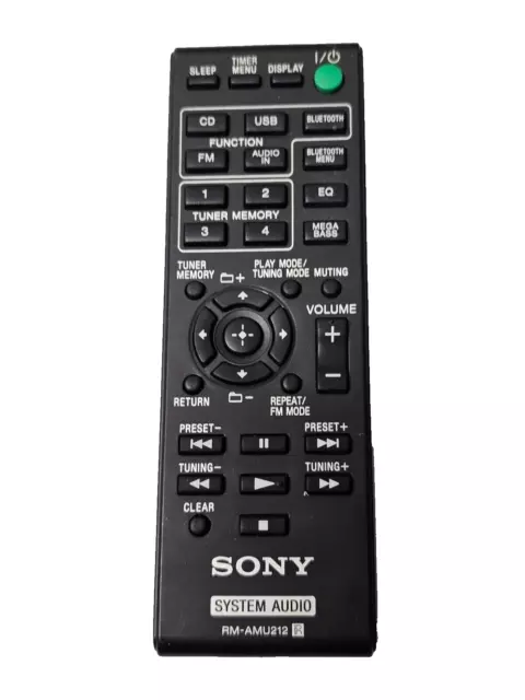 Genuine Original Sony RM-AMU212 HiFi Remote Control CMT-X3CD HCD-SBT20