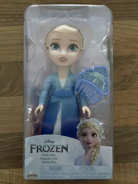Jakks Disney Frozen Petite Elsa 6" Mini Doll With Accessories Brand New Boxed