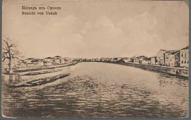 Skopje (Uskub), N Macedonia - view - postcard c.1910s