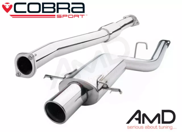 Cobra Sport Katze Rückenauspuff 3,0" Res Straße SB05Z PASST Subaru Impreza WRX STi