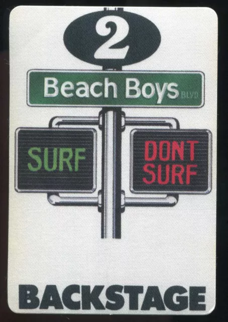 Vintage 1991 Beach Boys Backstage Pass Surf Don't Drive