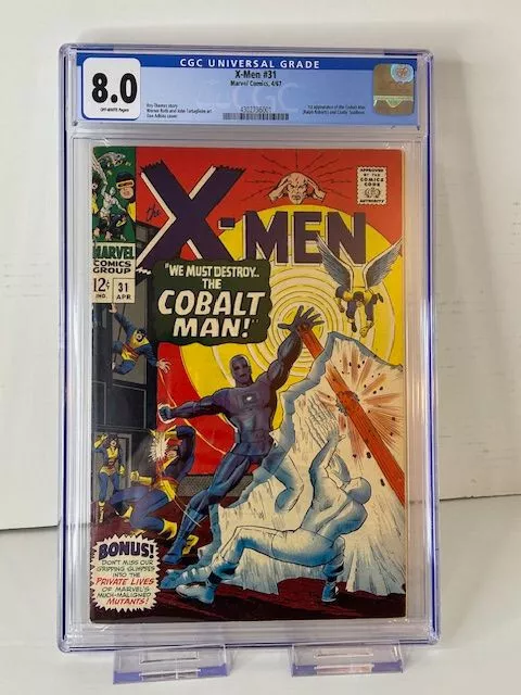 X-men (Uncanny) #31 CGC 8.0 Silver Age 1st App Cobalt Man Marvel Comics (1967)