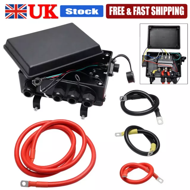 Winch Solenoid Control Contactor Pre-Wired Box for 12V 8000-17000 Electric ATV