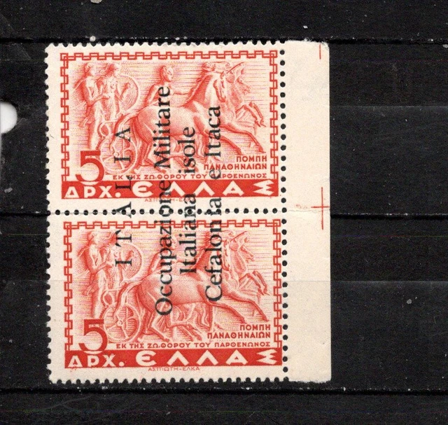 Italy Occupation Greece Ionian Island Cefalonia E Itaca Isole-Jonie Pair Mnh