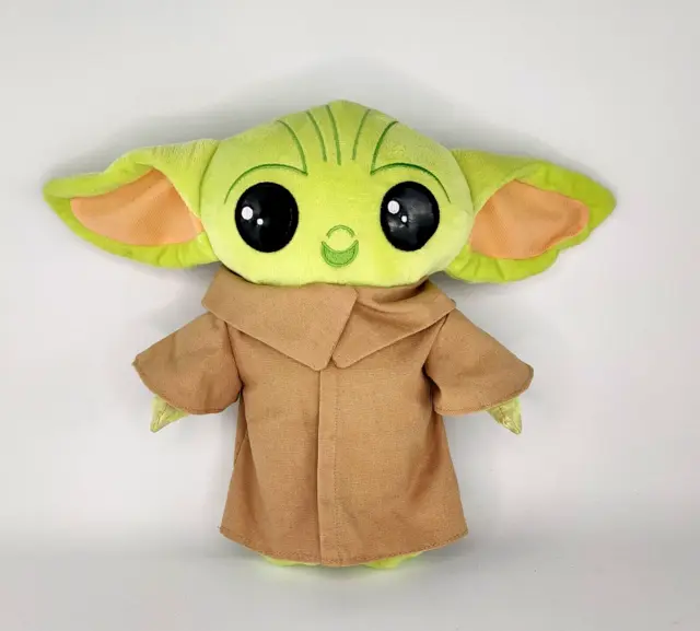 Star Wars Baby Yoda The Mandalorian Plush Sewn Eyes Removable Clothes 31cm H