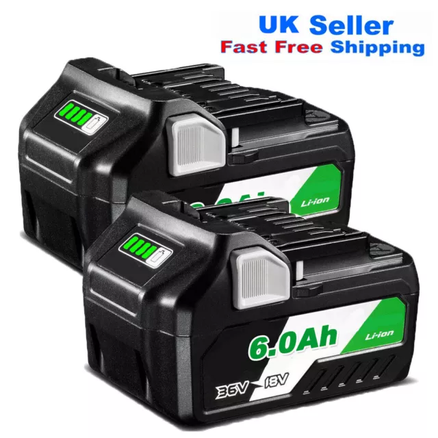 6.0Ah For HIKOKI Metabo BSL36A18 MultiVolt Li-Ion Battery 36V 18v 3.0Ah BSL36B18