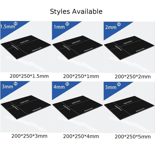 OLYCRAFT 8 Feuilles ABS Noir 200x250x0.5mm - Plastique Dur Pour Modélisme, Maquettes, Bricolage