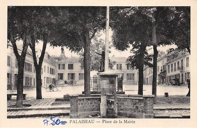 91-SAN60124-PALAISEAU.Place de la mairie