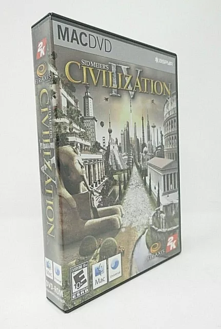 Sid Meier's Civilization IV (Mac DVD) Beyond the Sword (2-disc) Warloards (2006)