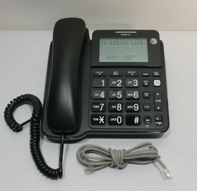 AT&T CL2940 Landline Corded Phone Telephone Large Display Advanced American