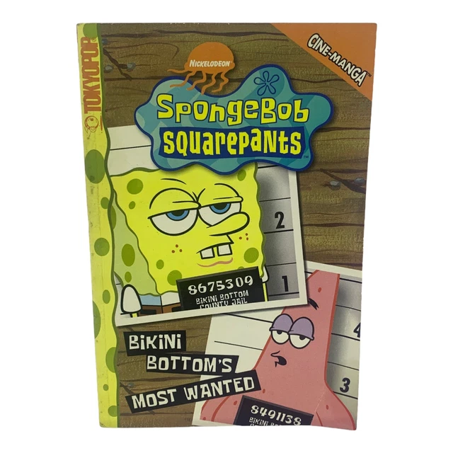 SPONGEBOB SQUAREPANTS BIKINI Bottom's Most Wanted CineManga Book