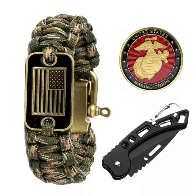 US Marine Corps Military Gifts Bracelet for Marine Corps with Military Mutifu...