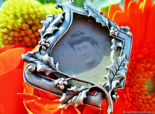 Broche Houx Art Nouveau France.Antique Brooch Houx Art Nouveau France