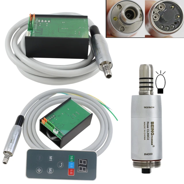 BEING Dental Electric Micro Motor Built-in LED Handpiece Brushless R4000/R4000N