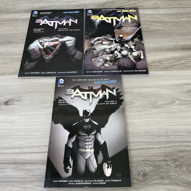 The NEW 52 Batman Vol 1, 2 & 3 Lot Graphic Novel DC Comics