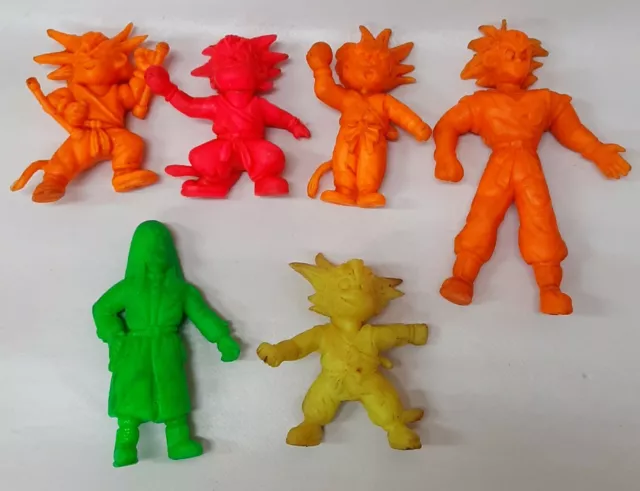 Lote figuras de goma de Goku